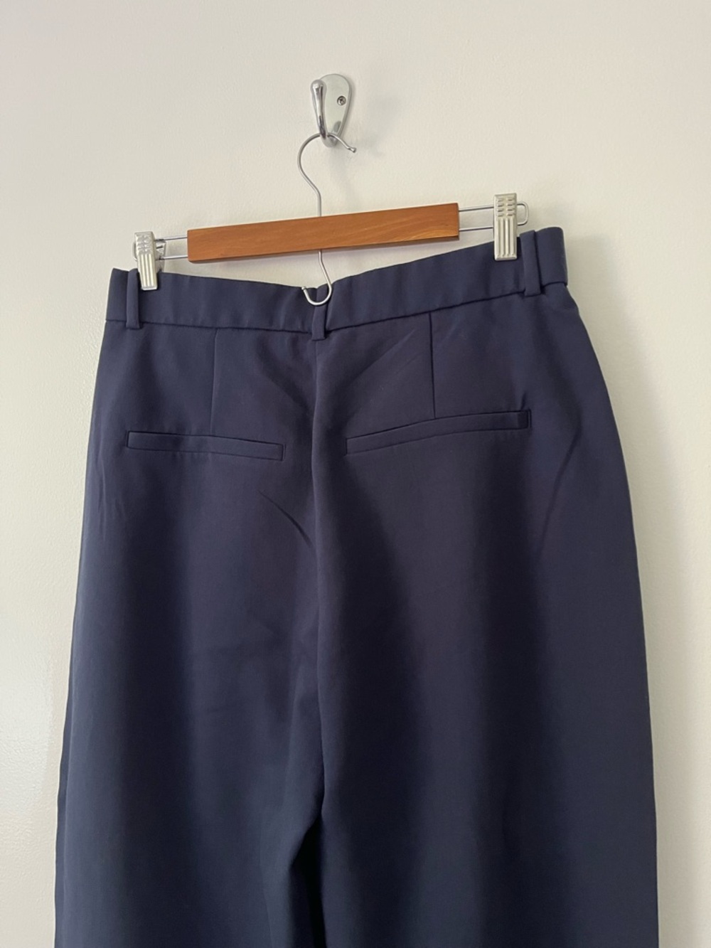 NEW Abercrombie & Fitch Sloane Tailored Wide Leg Pants Curve Love Blue 10 30 R - Picture 6 of 12